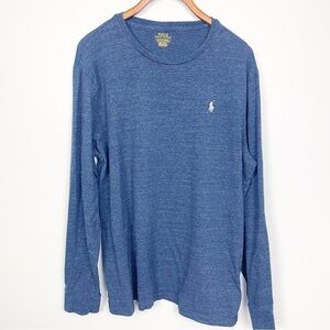 Polo Ralph Lauren Long Sleeve Tee Heather Blue X-Large
